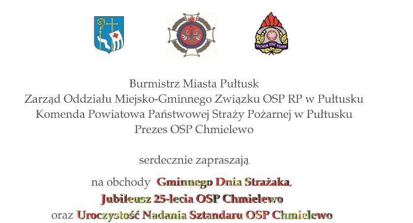 Zaproszenie na Gminny Dzień Strażaka