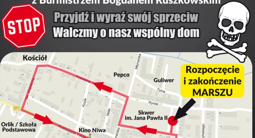 Protest przeciwko gigantycznemu wysypisku w Jaskółowie