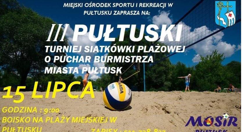 Zaproszenie do udziału w turnieju siatkówki plażowej