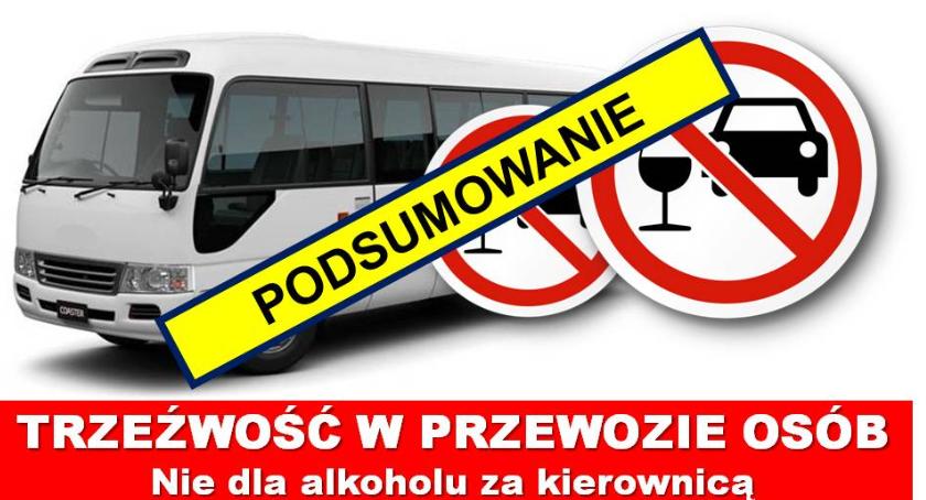 Trzeźwość w przewozie osób – bilans działań