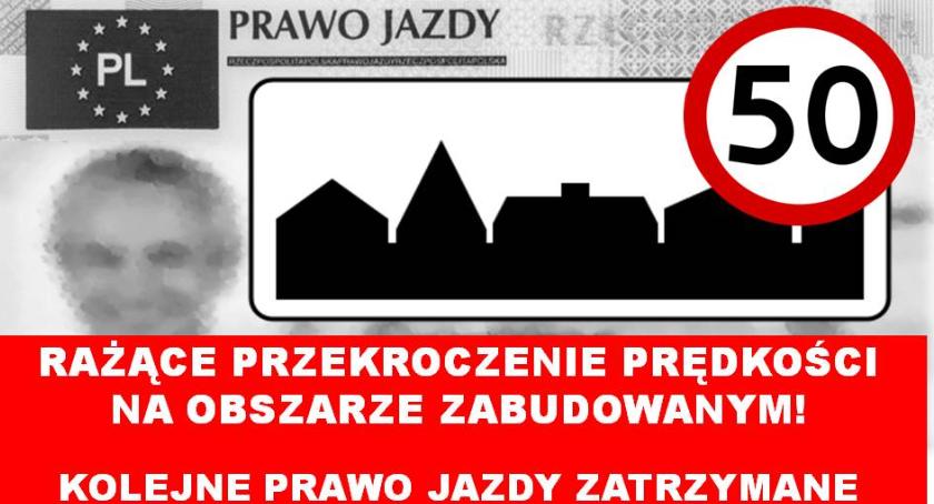 Rażąca prędkość w obszarze zabudowanym