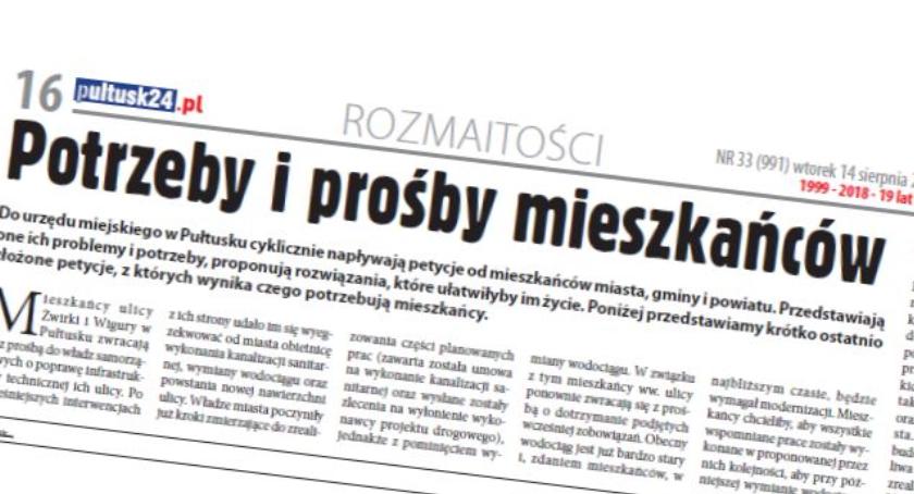 Potrzeby i prośby mieszkańców