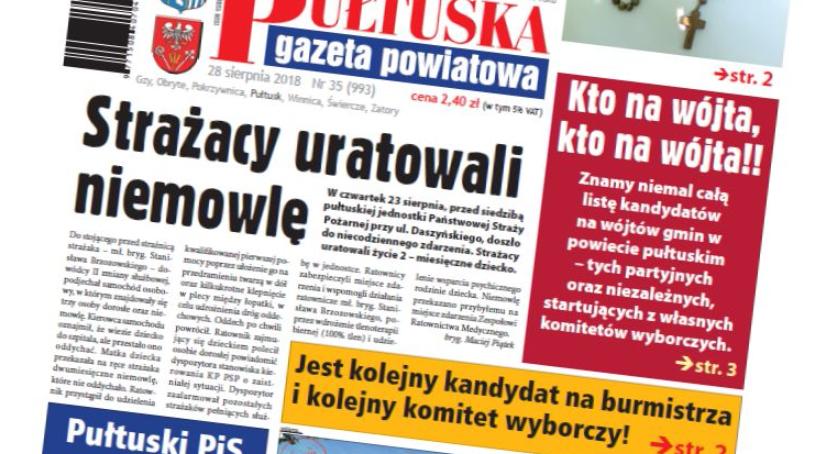 W 35 numerze Pułtuskiej Gazety Powiatowej
