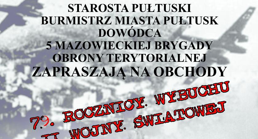 Zaproszenie na obchody 79. rocznicy wybuchu II wojny światowej