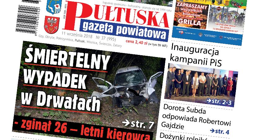 W 37 numerze Pułtuskiej Gazety Powiatowej