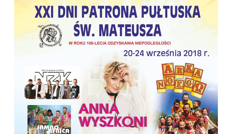 Program XXI Dni Patrona Pułtuska św. Mateusza