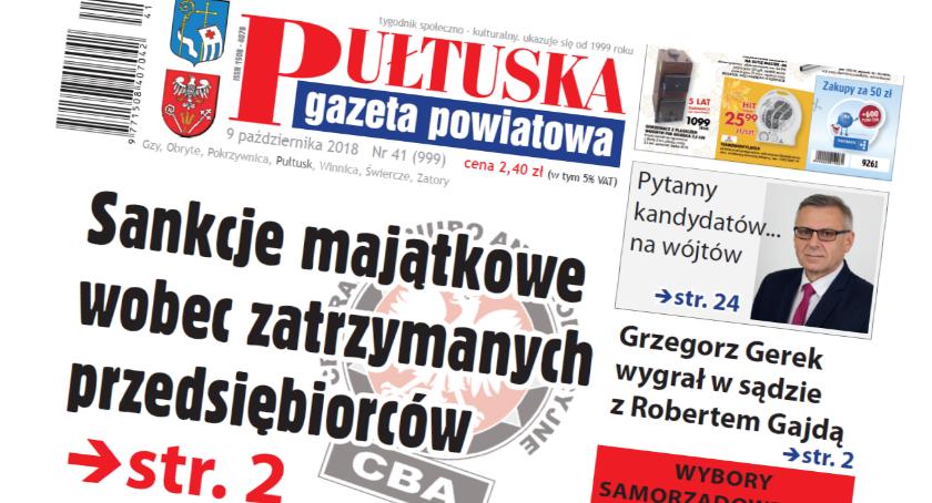 W 41 numerze Pułtuskiej Gazety Powiatowej