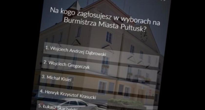 Na kogo zagłosujesz w wyborach na Burmistrza Miasta Pułtusk? - wyniki sondy internetowej