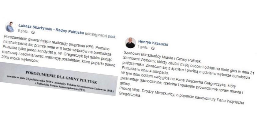 Wojciech Gregorczyk z poparciem Łukasza Skarżyńskiego i Henryka Krasuckiego