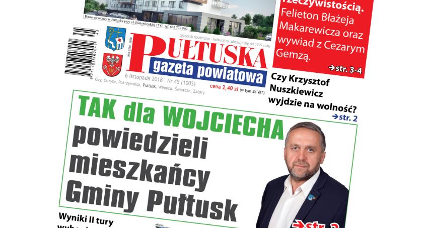W 45 numerze Pułtuskiej Gazety Powiatowej