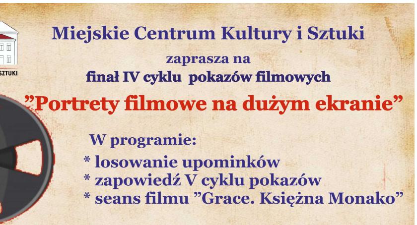 Portrety filmowe na dużym ekranie - finał pokazów filmowych