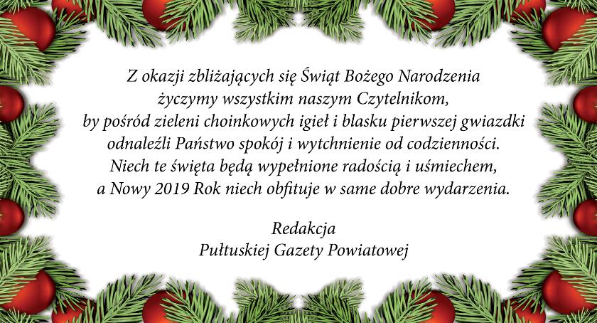 Radosnych i spokojnych Świąt Bożego Narodzenia!