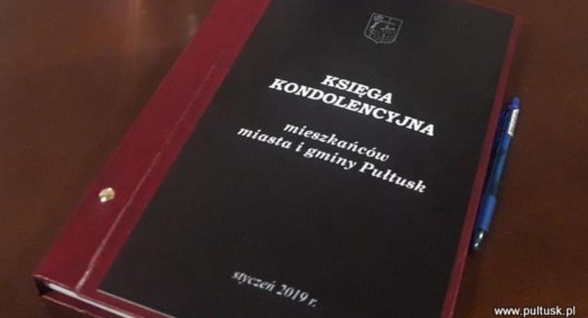 Księga kondolencyjna mieszkańców miasta i gminy Pułtusk