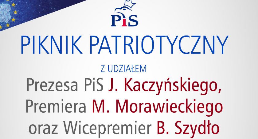 Piknik patriotyczny Prawa i Sprawiedliwości - ZAPROSZENIE