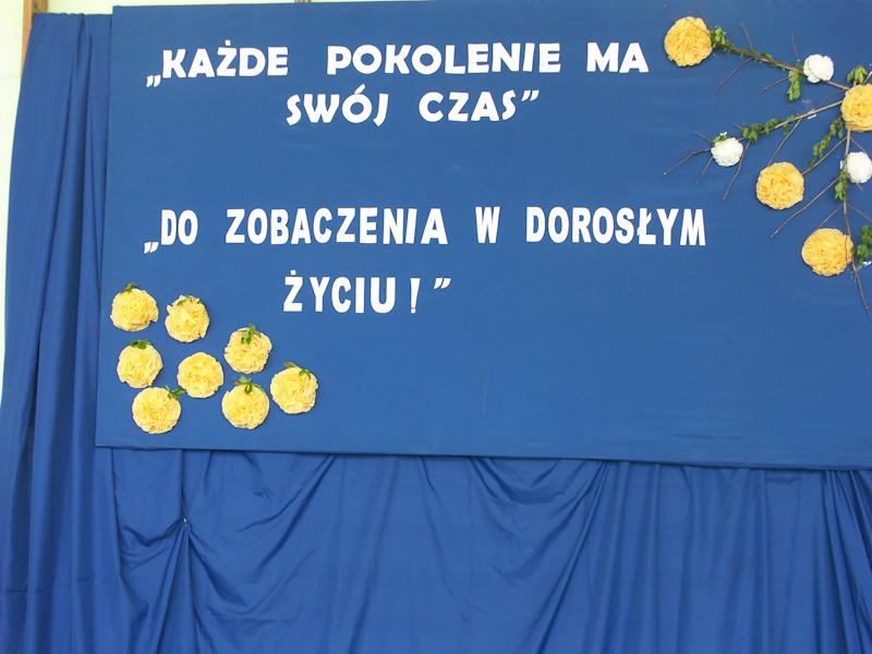 Pożegnanie maturzystów z Ruszkowskiego