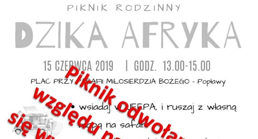 Piknik na Popławach odwołany!