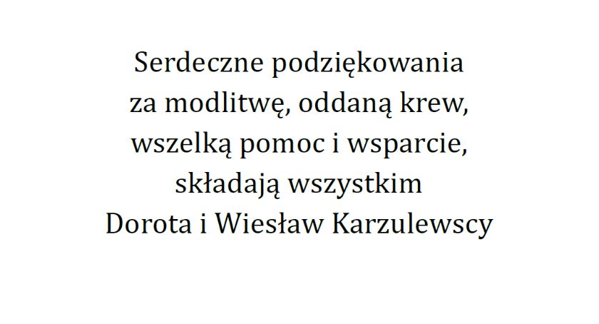 Podziękowania