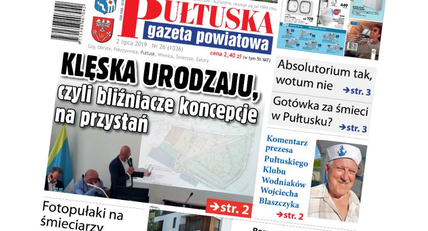 W jutrzejszym, 26 numerze Pułtuskiej Gaze