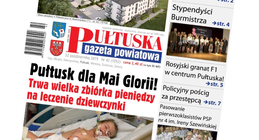 W jutrzejszym, 42 numerze Pułtuskiej Gazety Powiatowej