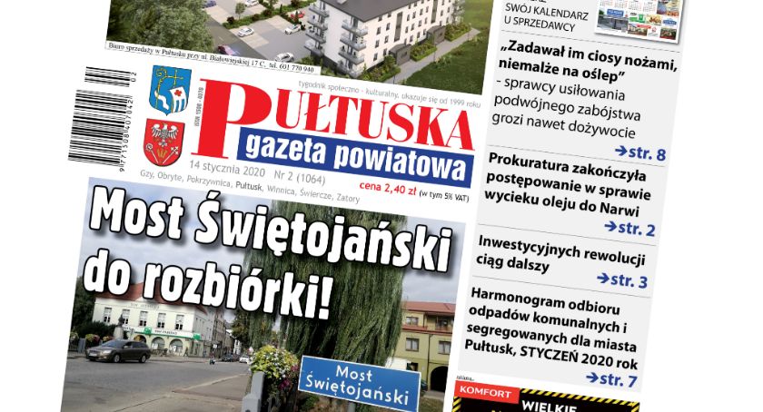 W jutrzejszym, 2 numerze Pułtuskiej Gazety Powiatowej