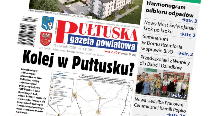 W jutrzejszym, 4 numerze Pułtuskiej Gazety Powiatowej