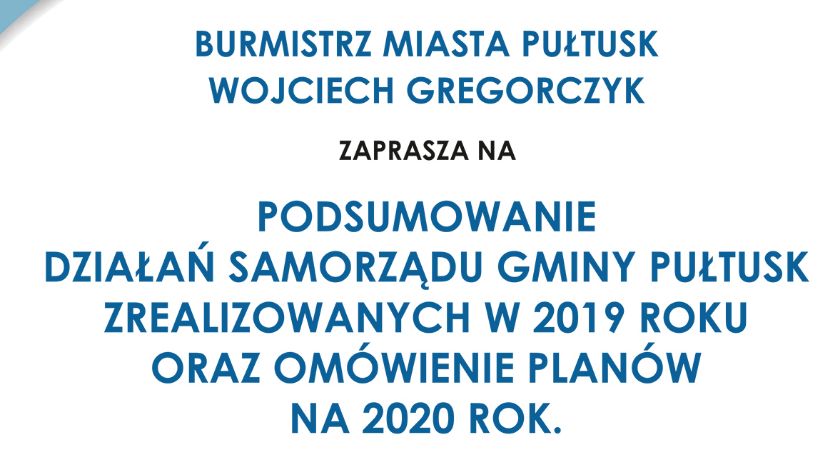 Podsumowanie działań samorządu gminy Pułtusk w 2019 r.
