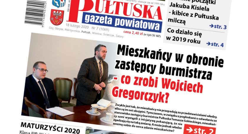 W jutrzejszym, 7 numerze Pułtuskiej Gazety Powiatowej