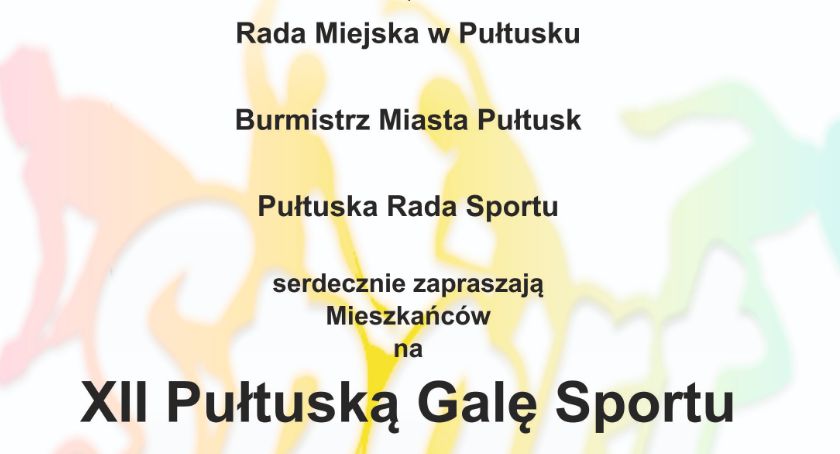 XII Pułtuska Gala Sportu - ZAPROSZENIE