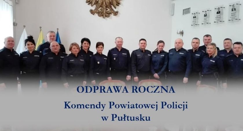 Odprawa roczna pułtuskiej Policji