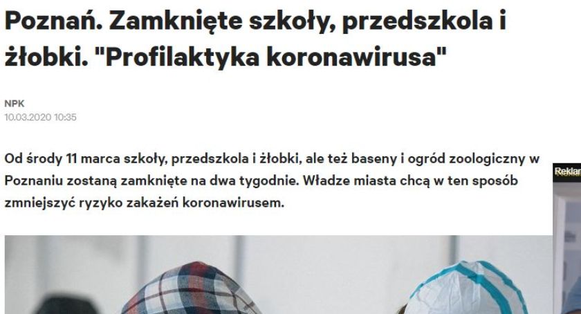 Poznań zamyka szkoły!