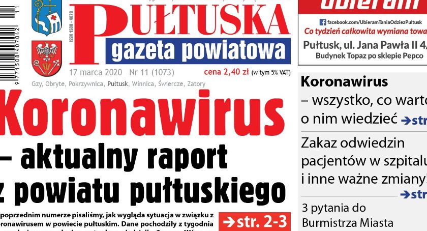 W 11 numerze Pułtuskiej Gazety Powiatowej