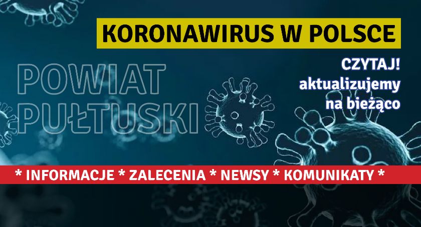 Komunikat Sanepidu – stan w powiecie pułtuskim 1 kwietnia o godz. 13
