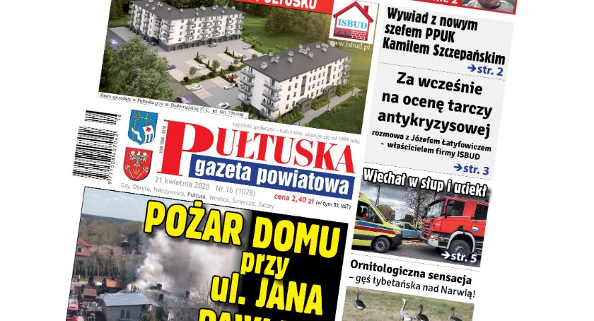 W 16 numerze Pułtuskiej Gazety Powiatowej