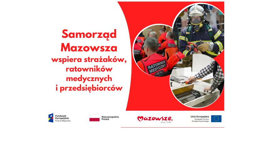 Personel medyczny, strażacy i przedsiębiorcy ze wsparciem samorządu Mazowsza