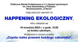 Ekologiczny happeninng w miejskiej „Czwórce” - zaproszenie