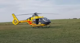 Wypadek przy pracach polowych. 17-latek zabrany przez śmigłowiec LPR