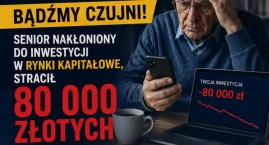 Stracił 80 tysięcy złotych w kilka chwil. Przejmując&hellip;