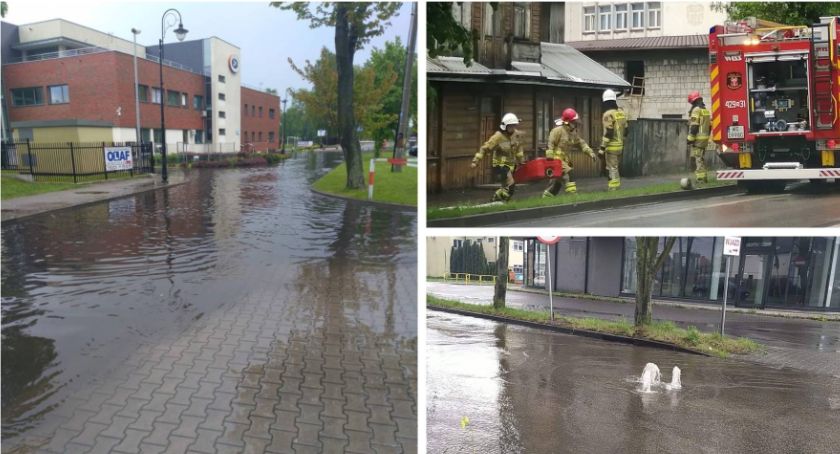 Basen zewnętrzny przed basenem, zalana posesja
