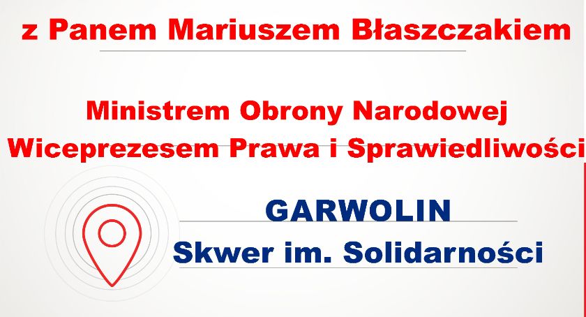 Spotkanie z ministrem obrony narodowej Mariuszem Błaszczakiem