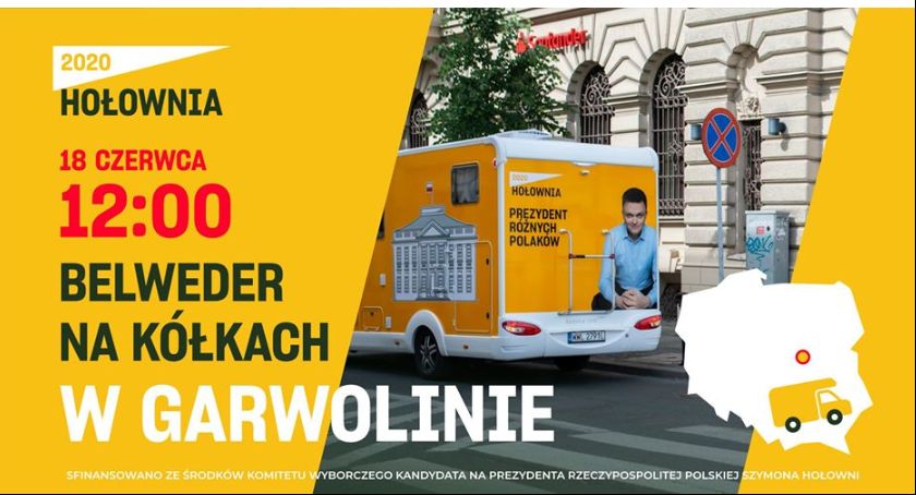 Belweder na kółkach Hołowni przyjedzie do Garwolina