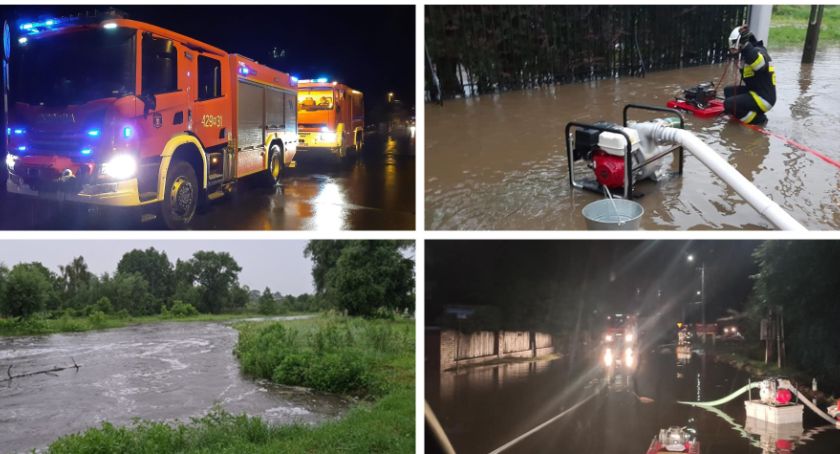 Blisko 150 podtopień – Najwyższy opad w kraju w naszym powiecie!