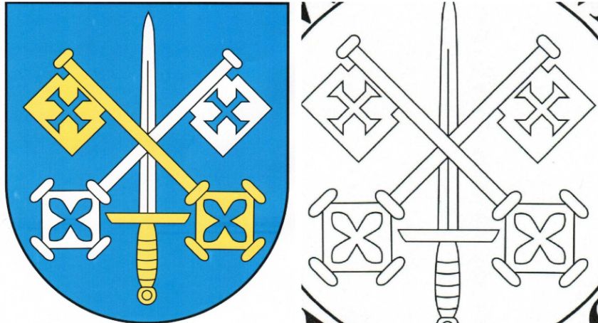 Jest oficjalny herb miasta, flaga i pieczęć!