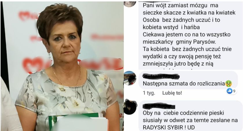 Wójt Kwiatkowska hejterom mówi stanowcze 