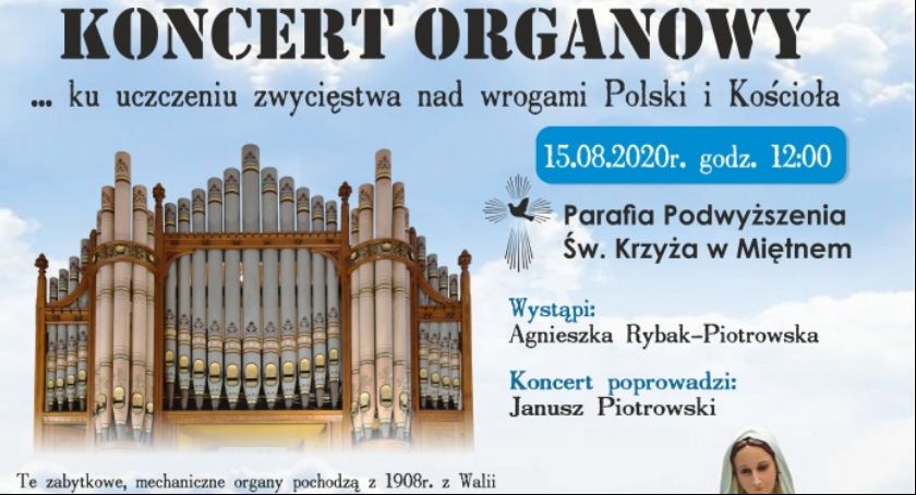 Inauguracyjny koncert organowy w Miętnem