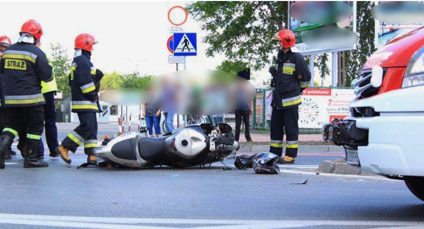 Motocyklista stracił panowanie nad pojazdem