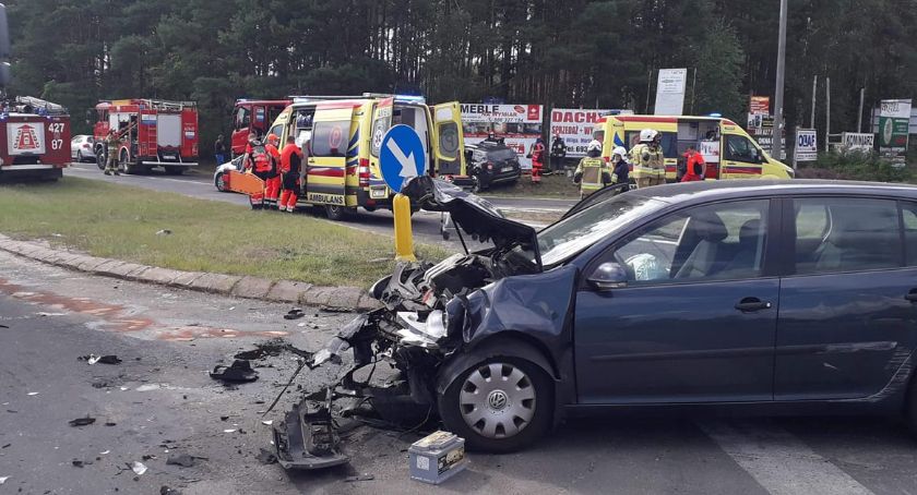 Kolejny wypadek na skrzyżowaniu w Wildze – Zignorował znak STOP