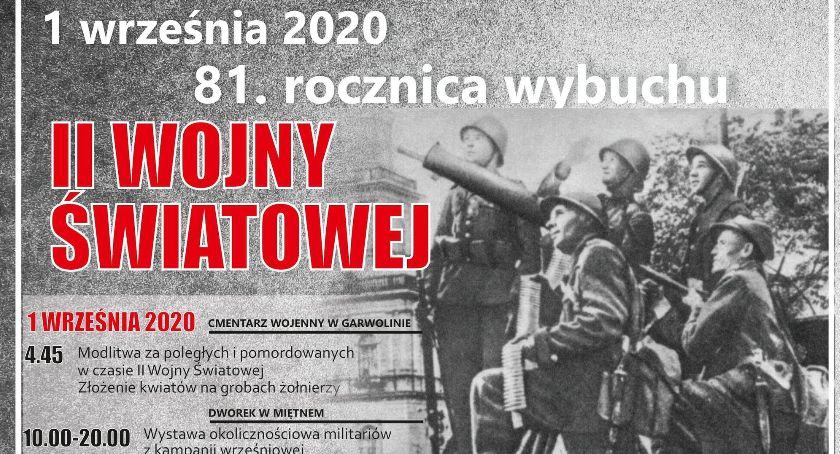81. rocznica wybuchu II wojny światowej w Garwolinie