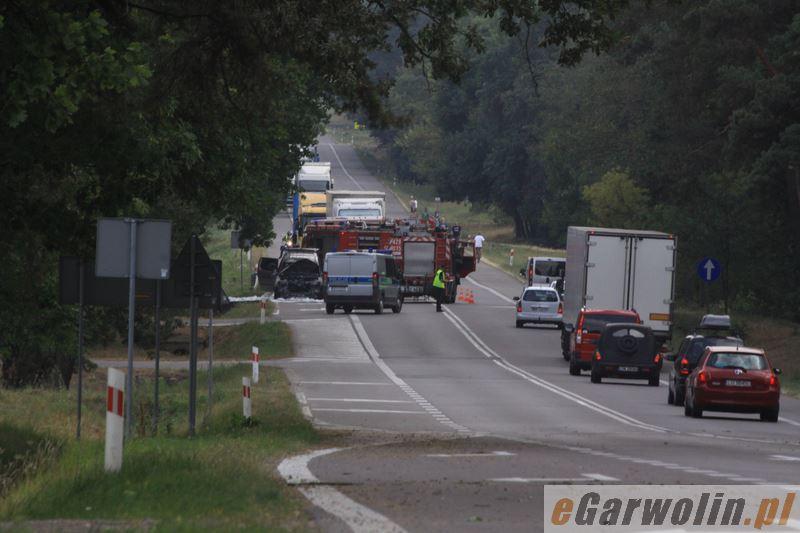 Pożar samochodu osobowego na DK 17