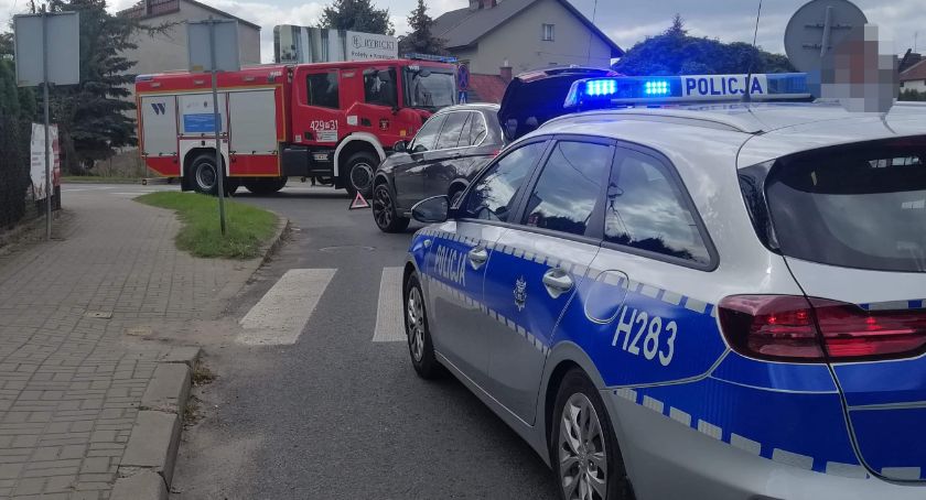 Kolizja bmw i skody 