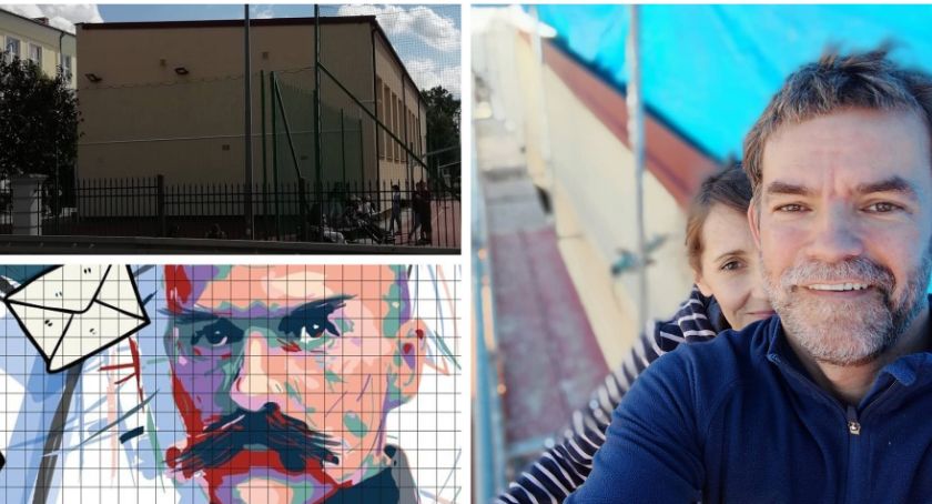 Nowy mural w mieście – Na rusztowaniu małżeński duet